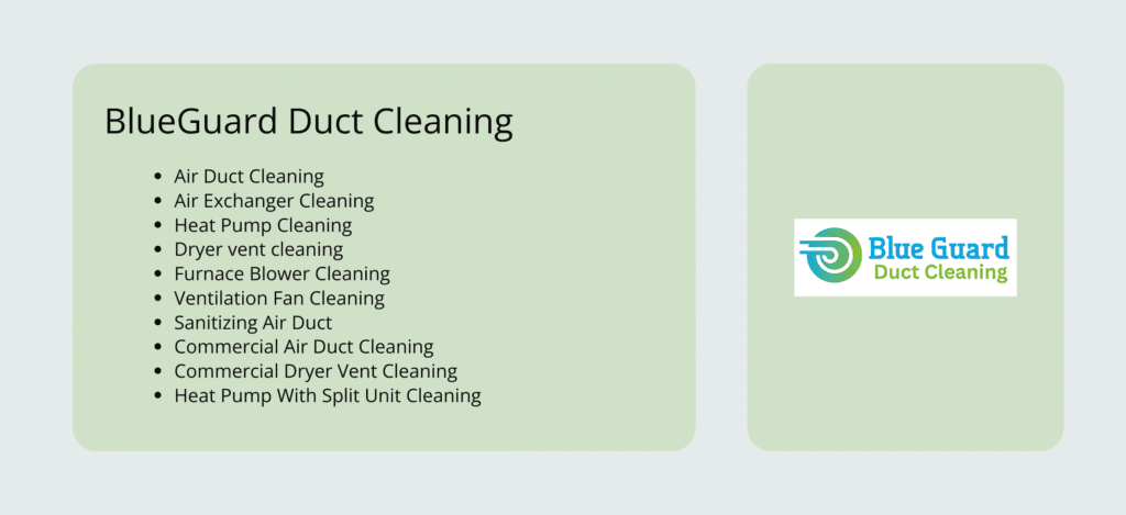 BlueGuard Best Duct Cleaning and Dryer Vent cleaning service in Oshawa