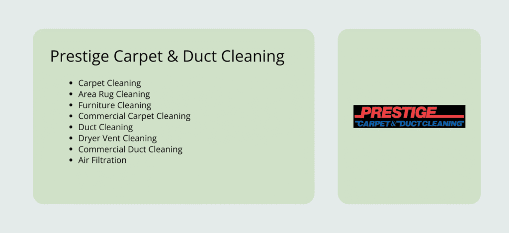 Prestige Carpet & Duct Cleaning company Oshawa