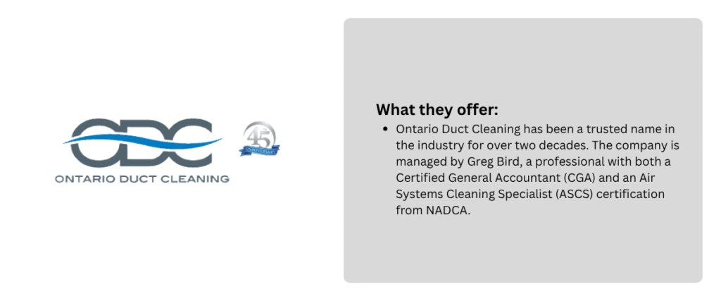 Ontario Duct Cleaning