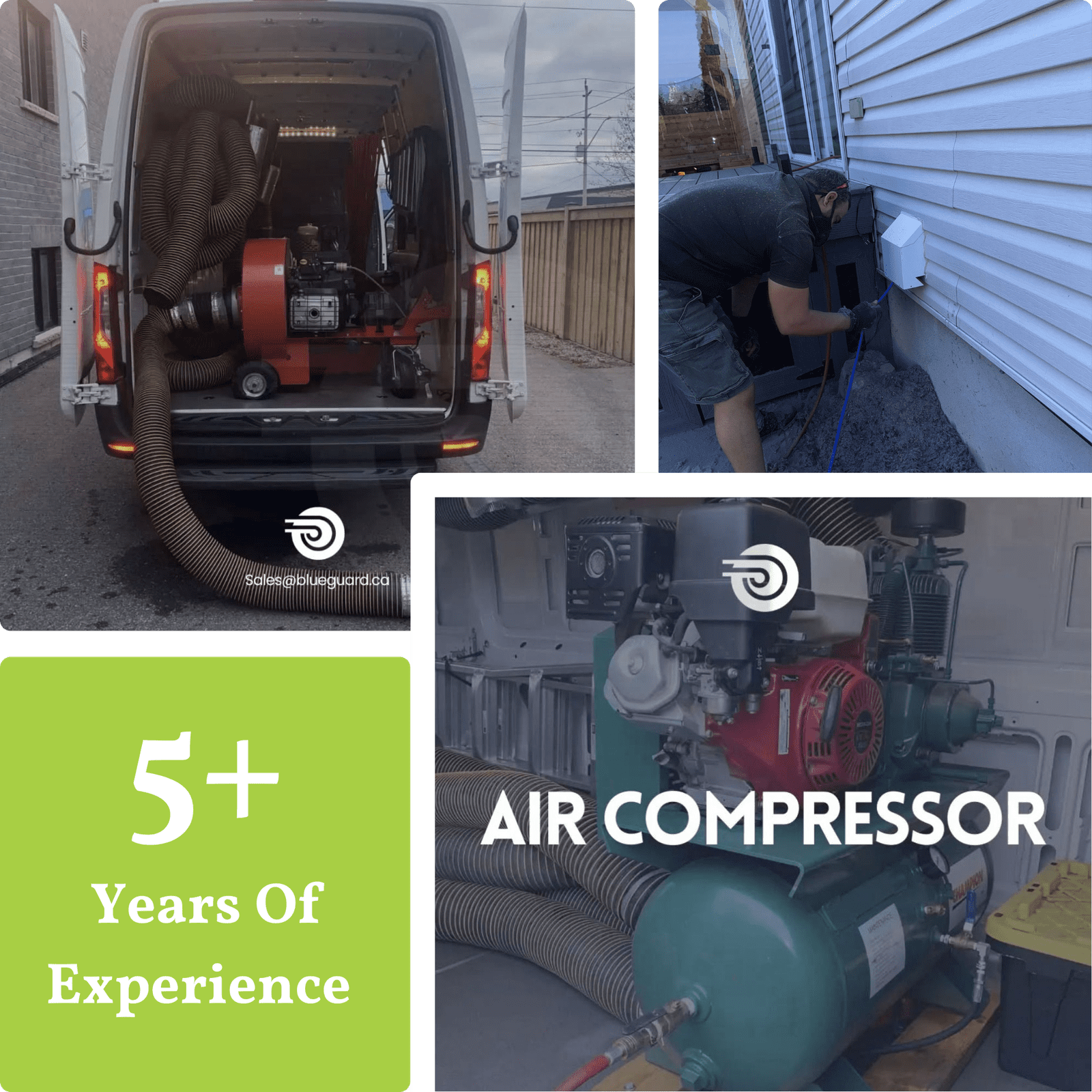 BlueGuard air duct and dryer vent cleaning services in Ontario & Montréal Images