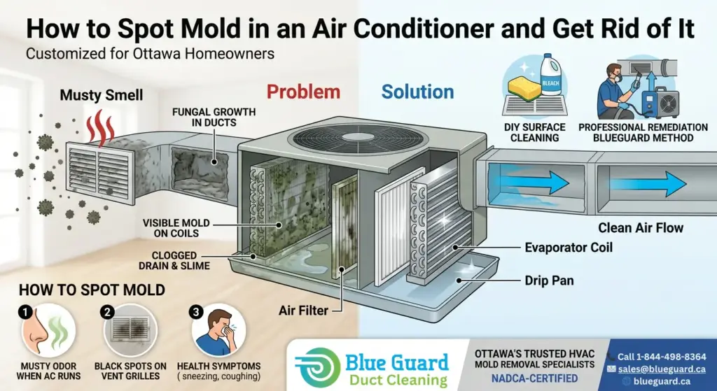 How to Spot Mold in an Air Conditioner and Get Rid of It 1 Mold in an Air Conditioner