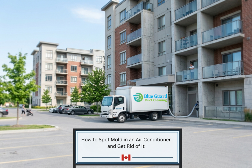 How to Spot Mold in an Air Conditioner and Get Rid of It 1 How to Spot Mold in an Air Conditioner and Get Rid of It Blueguard Duct Cleaning Keeping you Fresh, in Every Step