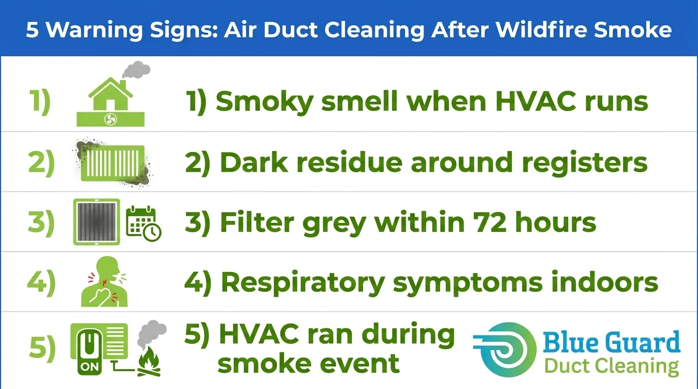 Air Duct Cleaning After Wildfire Smoke: 5 Warning Signs Ottawa Homeowners Must Act On Now 1 air duct cleaning after wildfire smoke 5 Warning Signs Infographic, Ottawa