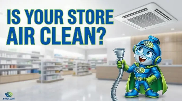 Commercial air duct cleaning for an Ottawa retail store air vent