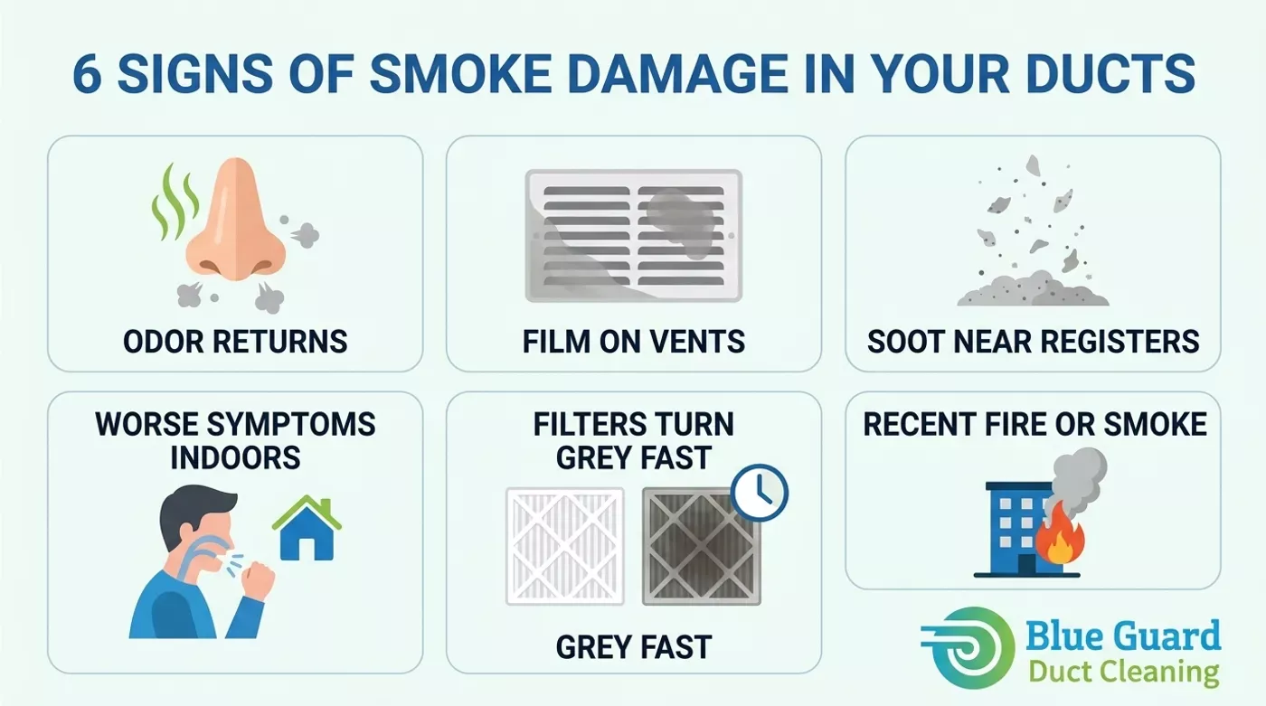 Smoke Damage Duct Cleaning: 6 Signs Your Ottawa Home Needs It Now 1 6 signs your Ottawa home needs smoke damage duct cleaning